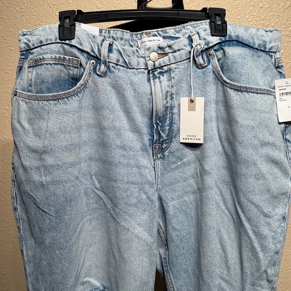 Good 90’s vintage inspired sz 16P Petite distressed relax fit straight jeans$159 - Picture 7 of 14